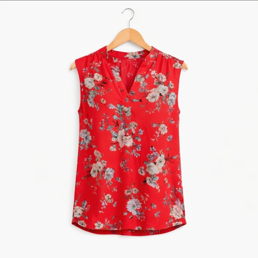 🎉Per Seption Woman Red Floral Boho Plus Size 2X